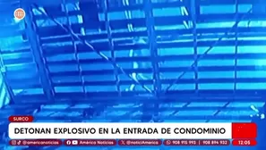 Detonan explosivo y dejan amenaza en condominio de Surco/ América Noticias