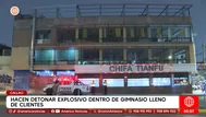 Detonan explosivo dentro de gimnasio con clientes en el Callao