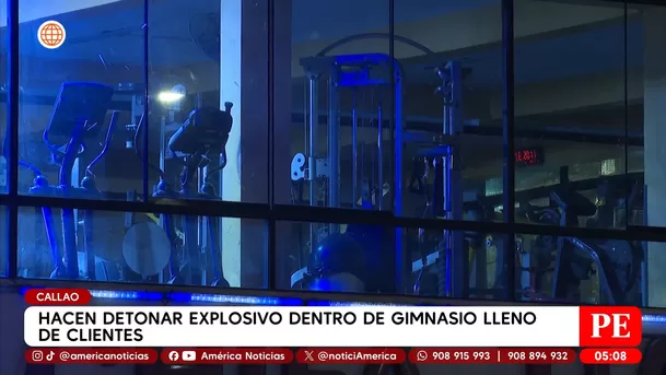 Detonan explosivo dentro de gimnasio en el Callao lleno de clientes. Foto: América Noticias