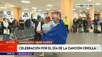 Día de la Canción Criolla en el aeropuerto Jorge Chávez. Foto y video: América Noticias