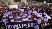 Marcha 'Ni una menos'. Foto: Archivo Andina