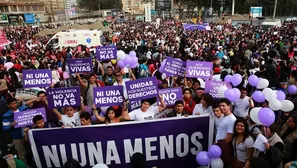 Marcha 'Ni una menos'. Foto: Archivo Andina