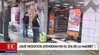 Día de la Madre: Supermercados, mercados, bodegas y farmacias podrán atender en local este domingo