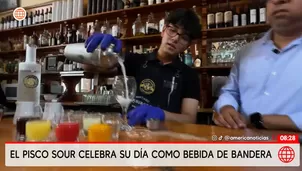 El Pisco Sour no solo se disfruta en copa. También se presenta en raspadillas / Video: América Noticias