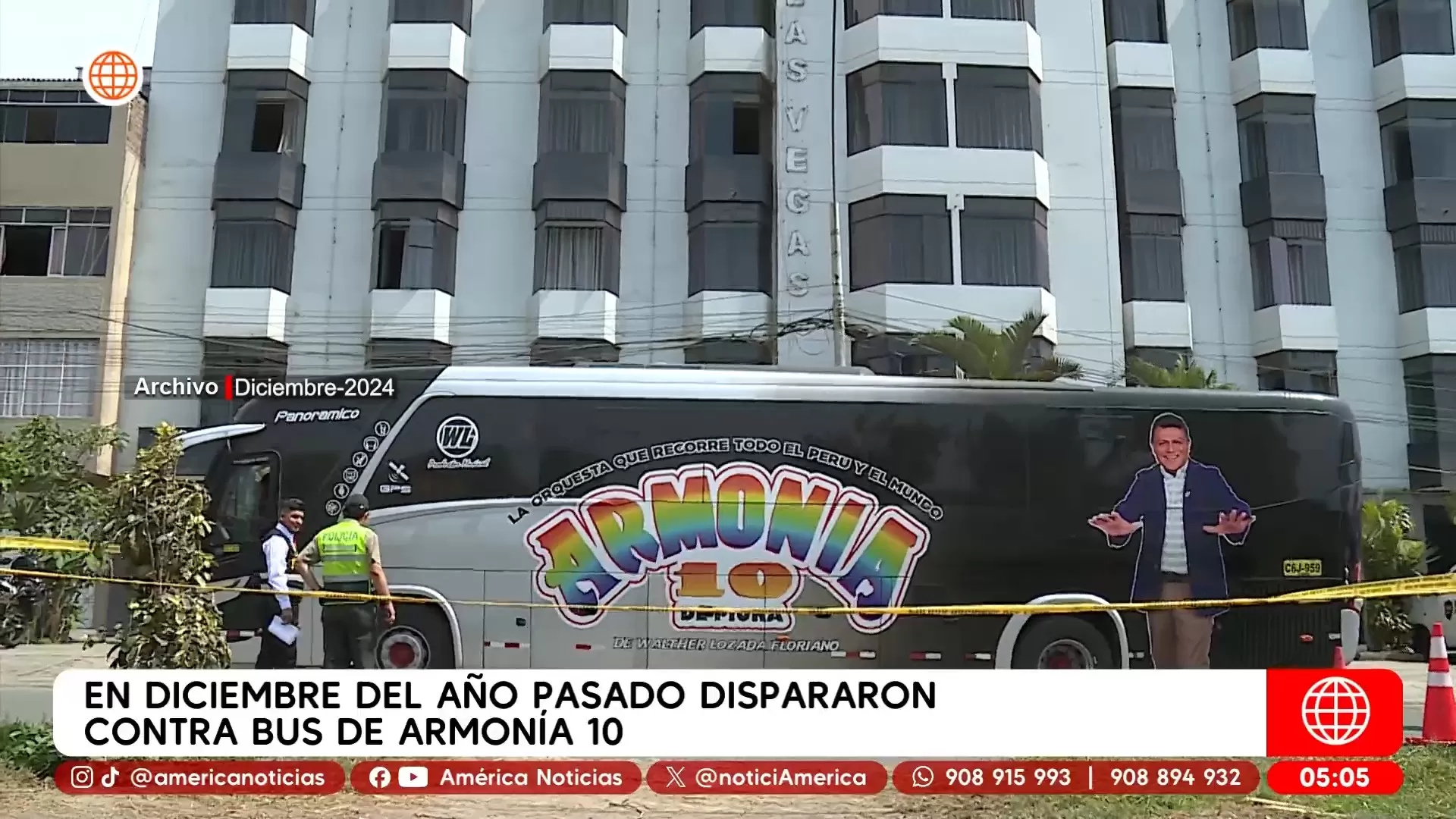 En diciembre del 2024, dispararon contra bus de Armonía10. Foto: América Noticias En diciembre del 2024, dispararon contra bus de Armonía10. Foto: América Noticias