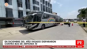 En diciembre del 2024, dispararon contra bus de Armonía10. Foto y video: América Noticias