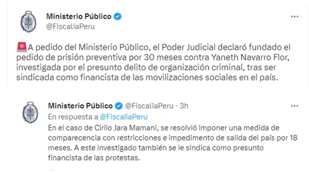 Información del Ministerio Público