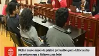 Dictan 9 meses de prisión preventiva contra sujetos que dispararon a bebé. Foto: captura de TV