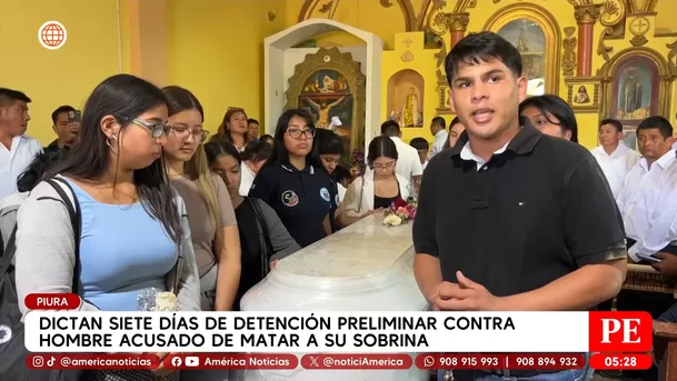 Dictan detención preliminar contra acusado de feminicidio en Piura. Foto: América Noticias