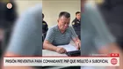 Dictan prisión preventiva para comandante PNP