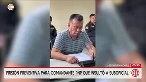 Dictan prisión preventiva para comandante PNP. Foto y video: América Noticias