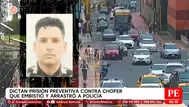 Dictan prisión preventiva contra chofer que arrastró a policía