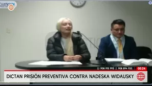 Dictan prisión preventiva contra Nadeska Widausky. Foto y video: América Noticias