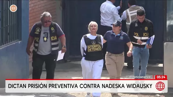 Dictan prisión preventiva contra Nadeska Widausky. Foto: América Noticias
