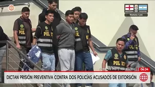 Dictan prisión preventiva contra dos policías acusados de extorsión. Foto y video: Unidad de investigación