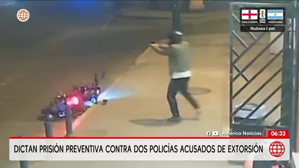 Dictan prisión preventiva contra dos policías acusados de extorsión. Foto: Unidad de investigación Dictan prisión preventiva contra dos policías acusados de extorsión. Foto: Unidad de investigación