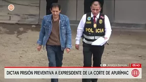 Dictan prisión preventiva a expresidente de la Corte de Apurímac. Foto y video: Unidad de investigación