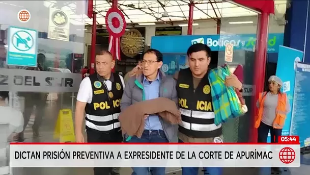 Dictan prisión preventiva a expresidente de la Corte de Apurímac. Foto: Unidad de investigación Dictan prisión preventiva a expresidente de la Corte de Apurímac. Foto: Unidad de investigación