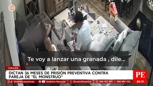 Dictan prisión preventiva a pareja de El Monstruo por 36 meses. Foto: América Noticias