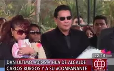 Sepultaron los restos de la hija de Carlos Burgos y su acompañante - Noticias de sepelio