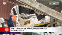 Transporte público chocó contra vivienda | Video: América Noticias