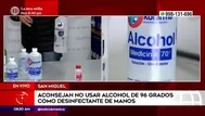 Digemid recomienda usar alcohol entre 60 y 80 % para desinfectar las manos