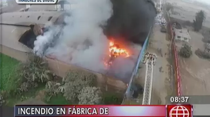 Elmer Quichiz afirma que humo tóxico genera partículas de plomo y mercurio / Captura América Tv Elmer Quichiz afirma que humo tóxico genera partículas de plomo y mercurio / Captura América Tv