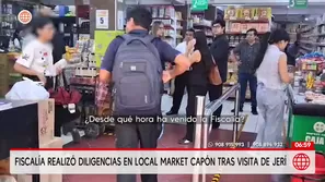 Diligencias en local Market Capón tras visita de José Jerí/ Unidad de Investigación