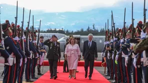 Dina Boluarte arriba a Ecuador para ceremonia de investidura presidencial de Daniel Noboa. Foto: Presidencia / Video: Canal N