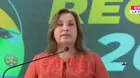 Dina Boluarte a los candidatos: No se agarren del gobierno