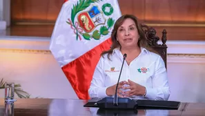Dina Boluarte asegura que sigue firme frente a críticas y ataques. Foto: Andina