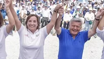 César Acuña y Dina Boluarte en actividad oficial en Pataz - Foto: Presidencia - Video: Canal N