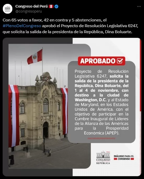 Imagen: Twitter/Congreso