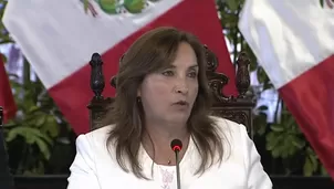 La presidenta Dina Bolarte clausuró el II Consejo de Estado Regional. / Video: América Noticias