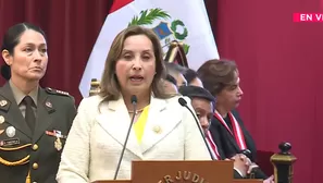 La presidenta de la República destacó la labor de los jueces y juezas en el Perú. / Video: Canal N