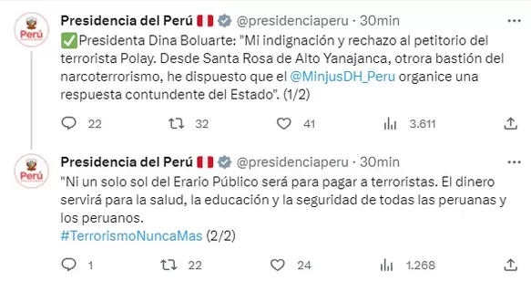 Foto: Presidencia Perú/Twitter 