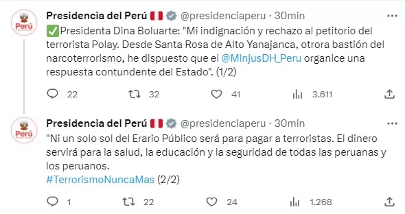 Foto: Presidencia Perú/Twitter 