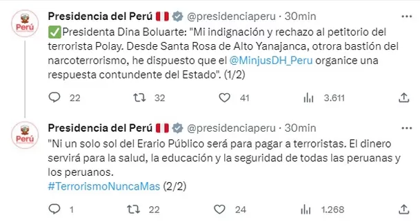 Foto: Presidencia Perú/Twitter 