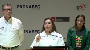 Dina Boluarte destacó la importancia de la educación como pilar fundamental para el desarrollo del país. / Video: Canal N