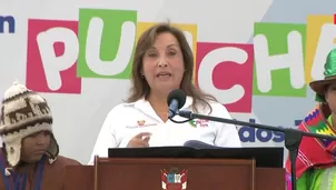 La presidenta Dina Boluarte participó en la ceremonia de inauguración de una nueva Escuela Bicentenario. / Video: Canal N
