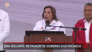 Dina Boluarte: De Palacio de Gobierno a la vacancia. Foto y video: América Noticias