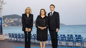 Dina Boluarte participó en cena oficial ofrecida por Macron. Foto y video: Canal N/Presidencia