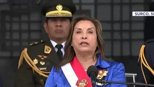 La presidenta Dina Boluarte destacó en su discurso la labor de la FAP y pidió unidad frente a amenazas. / Video: Canal N