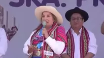 Desde la Plaza de Armas de Abancay, la presidenta hizo un llamado a la unidad nacional. / Video: Canal N