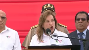 Dina Boluarte participó de la ceremonia de juramentación de las juntas vecinales 2025. / Video: Canal N