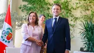 Boluarte se reunió con Macron para hablar de comercio y seguridad