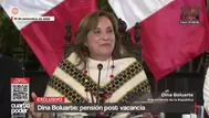 Dina Boluarte solicita al Congreso pensión vitalicia como expresidenta