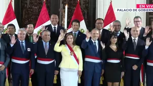 La ceremonia de juramentación se llevó a cabo en Palacio de Gobierno. / Video: Canal N