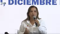 Dina Boluarte, presidenta de la República. Foto y video: Canal N