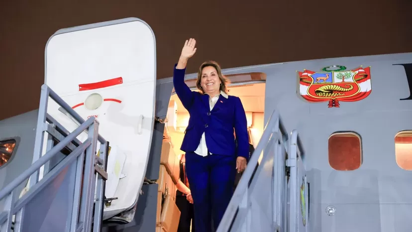 Dina Boluarte viajó a Estados Unidos para participar en Semana de Líderes de APEC